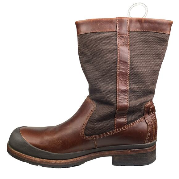 UGG Mens Che Corbitt Brown Leather Waterproof Boot Size US 10 - Picture 2 of 11